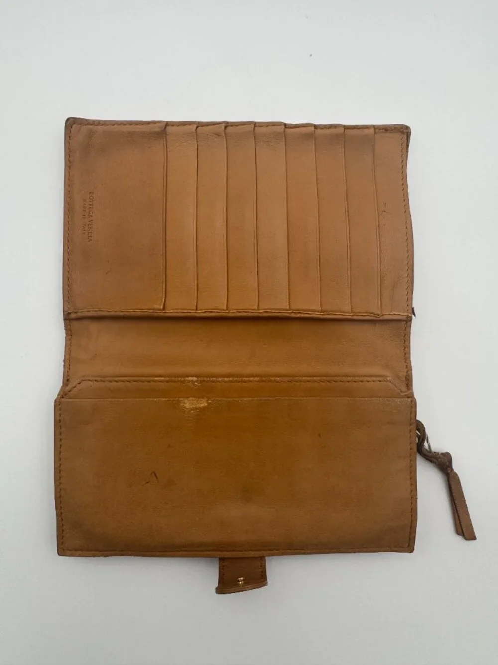Bottega Veneta Intrecciato Lambskin Long Wallet